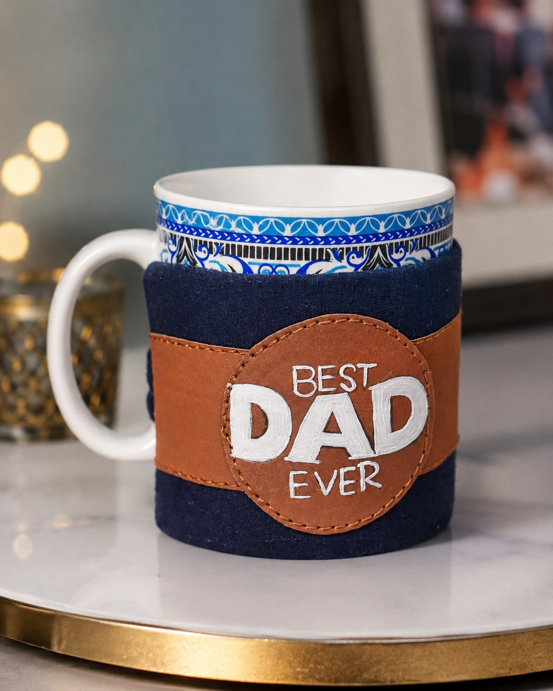 Handcrafted "Best Dad Ever" Ceramic Mug